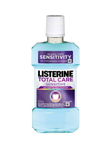 Listerine Antiseptic Mouthwash Total Care Sensitive 500ml