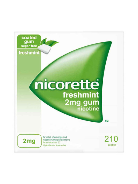 Nicorette Freshmint 2mg Gum 210 Pack