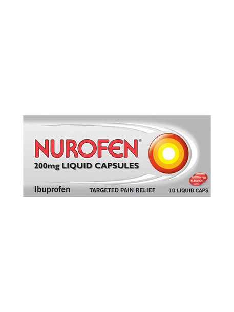 Nurofen 200mg 10 Liquid Capsules