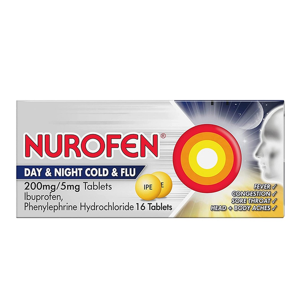 Nurofen Day & Night Cold & Flu 16 Tablets