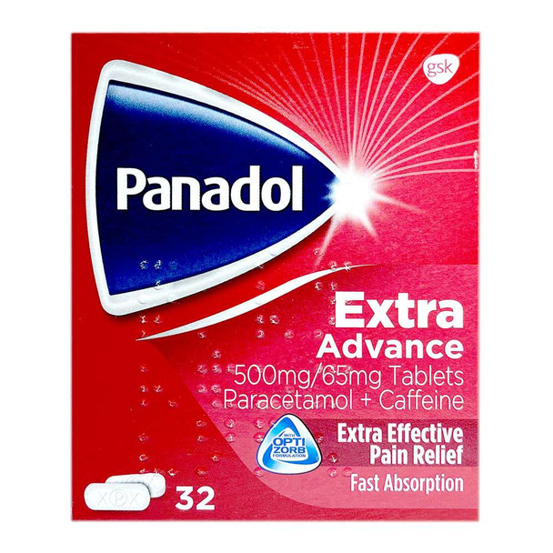 Panadol Extra Advance 500mg/65mg 32 Tablets