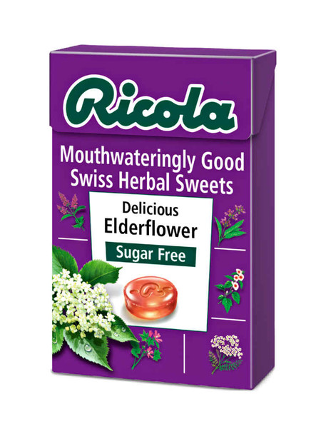 Ricola Elderflower Sugar-Free Swiss Herb Drops 45g