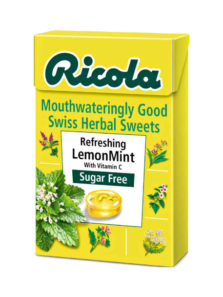 Ricola Lemon Mint Sugar-Free Swiss Herb Drops 45g