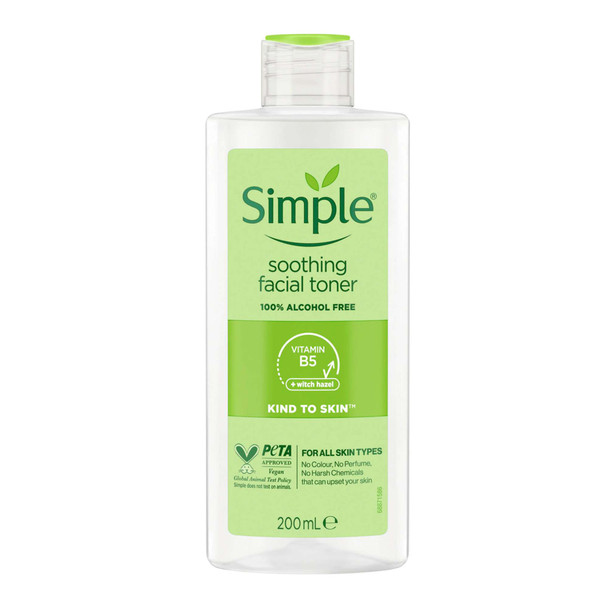 Simple Kind To Skin Soothing Facial Toner 200ml