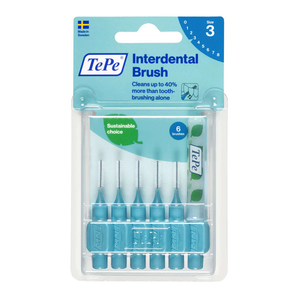 Tepe Size 3 Interdental Brushes 6 Pieces