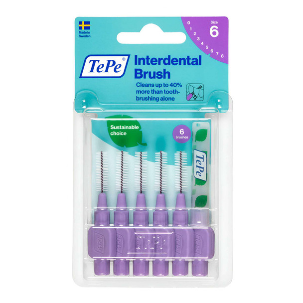 Tepe Size 6 Interdental Brushes 6 Pack