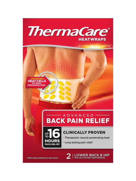 ThermaCare Heat Wraps Back S-Xl Stretch 2 Pack