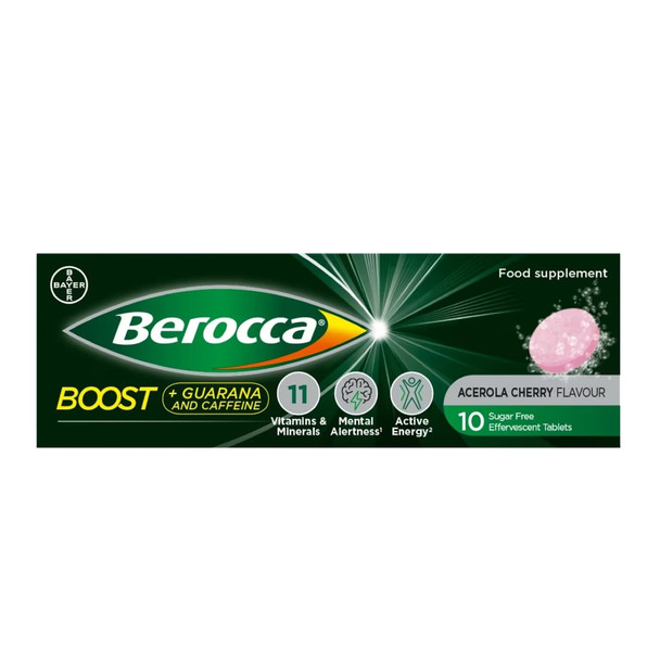 Berocca Boost with Guarana Cherry Flavour 10 Tablets