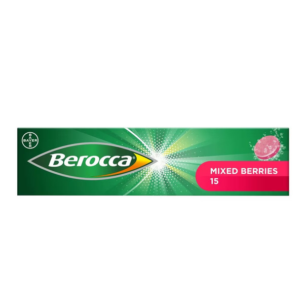 Berocca Mixed Berries 15 Effervescent Tablets