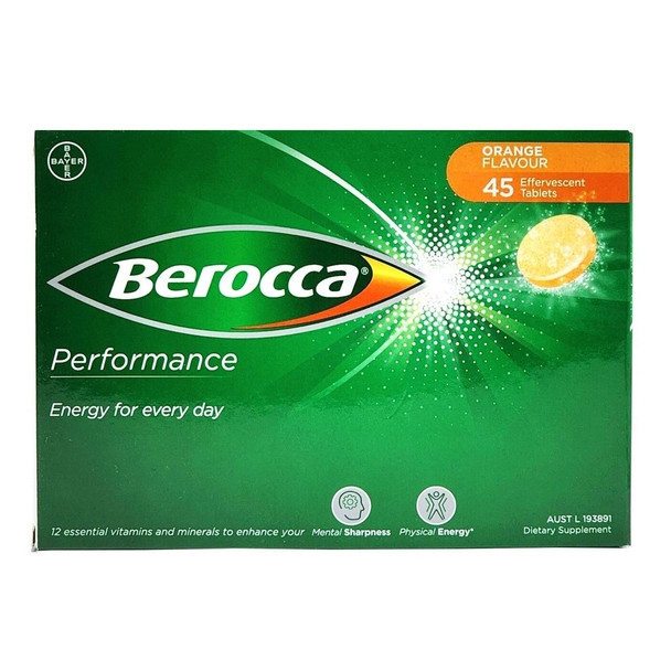 Berocca Orange Effervescent Tablets 45