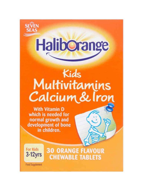 Haliborange Orange Multivitamins Calcium & Iron with Vitamin D 30 Softies