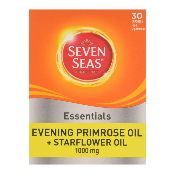 Seven Seas Essentials Evening Primrose Starflower Oil 30 Capsules 1000mg