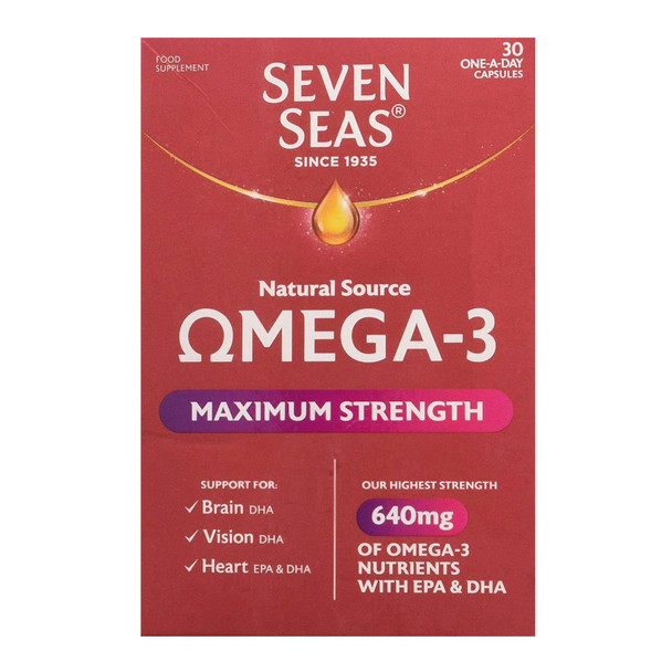 Seven Seas Maximum Strength Omega 3 30 Capsules