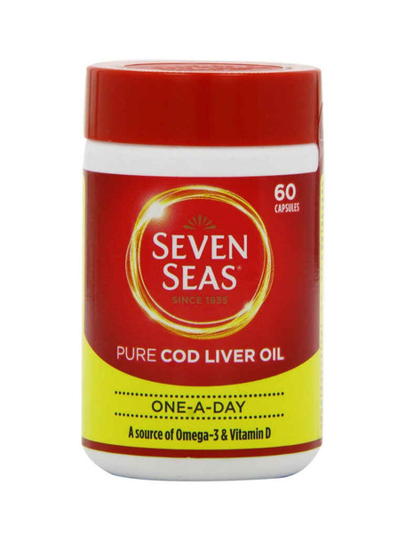 Seven Seas Pure Cod Liver Oil 60 Capsules