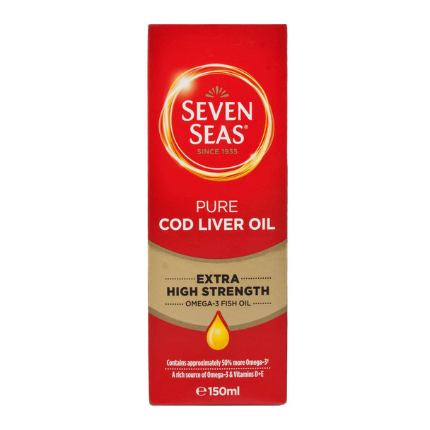 Seven Seas Pure Cod Liver Oil Extra High Strength 150ml