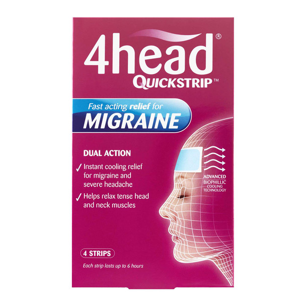 4head Migraine & Headache Relief Strips 4