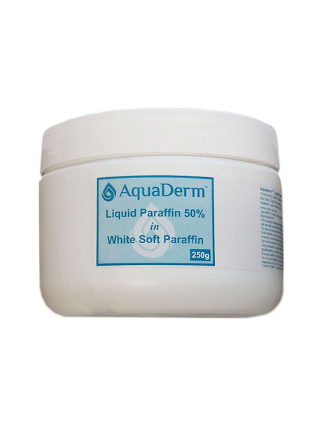 AquaDerm Liquid Paraffin 50% in White Soft Paraffin 250g