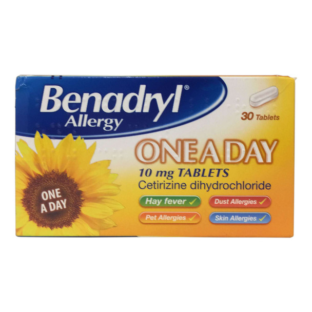 Benadryl Allergy One a Day 30 Tablets
