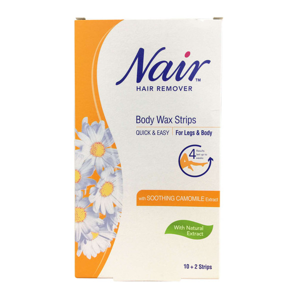 Nair Hair Removal Body 12 Wax Strips