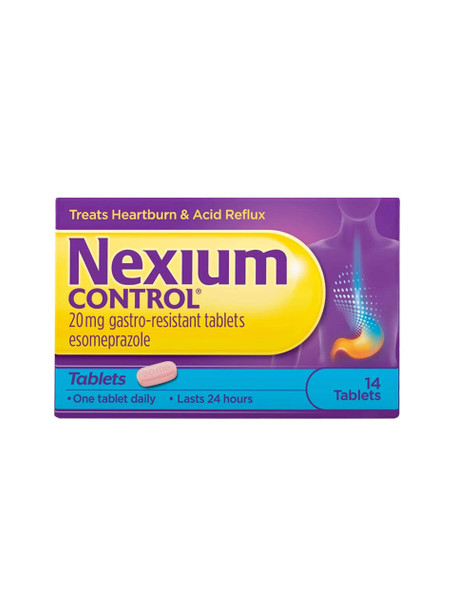 Nexium Control Heartburn Acid Reflux Gastro-Resistant 14 Tablets