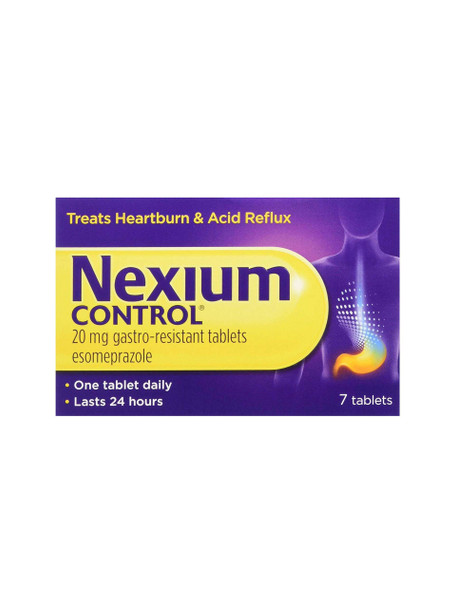 Nexium Control Heartburn Acid Reflux Gastro-Resistant 7 Tablets