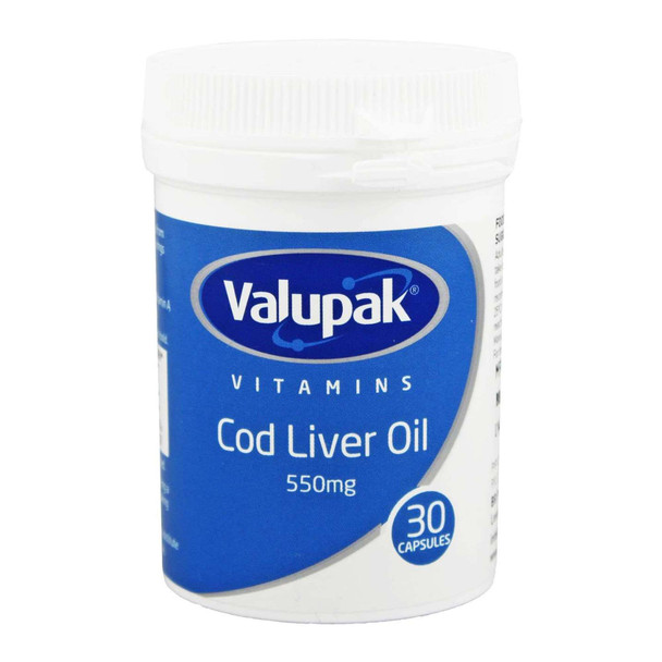 Valupak Cod Liver Oil 550mg 30 Capsules