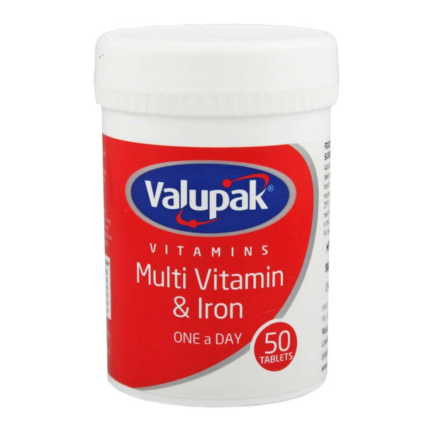Valupak Multi Vitamin Iron 50 Tablets