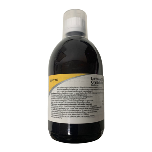 Actavis Lactulose 3.3g/5ml Oral Solution 500ml