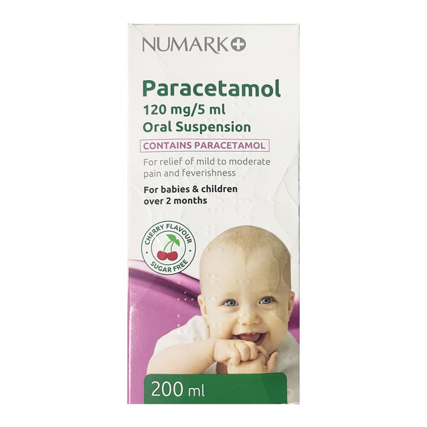 Numark Paracetamol 120mg/5ml Oral Suspension 200ml