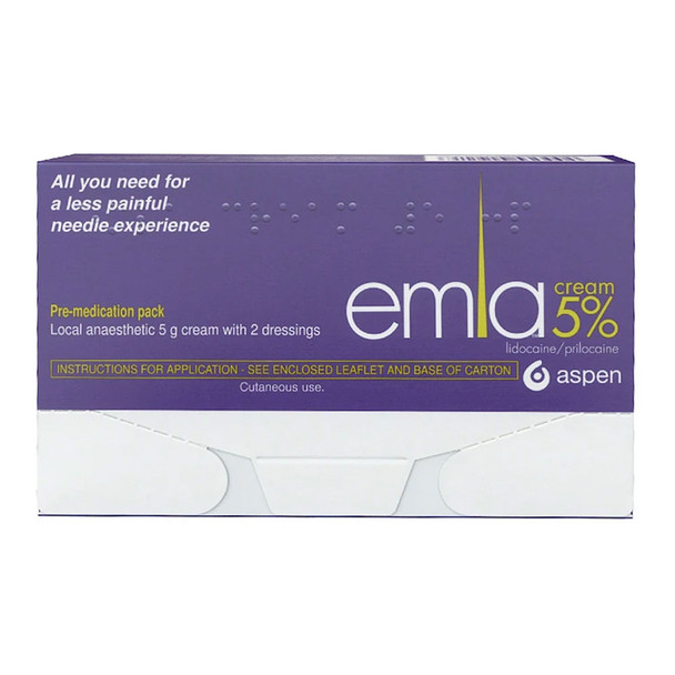 Emla 5% Cream 5g and 2 Dressings