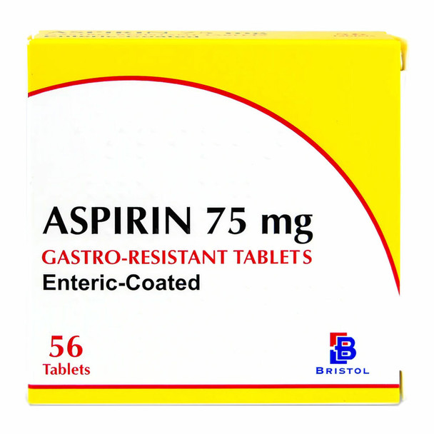 Bristol Aspirin 75mg Gastro-Resistant 56 Tablets