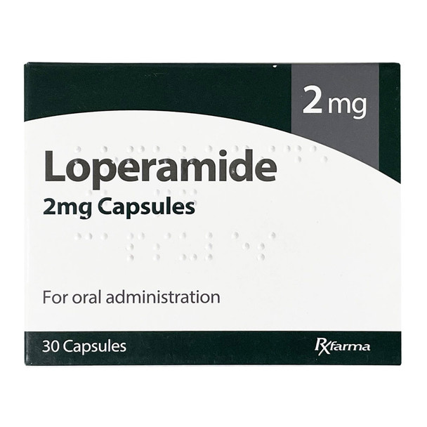 RxFarma Loperamide 2mg 30 Capsules