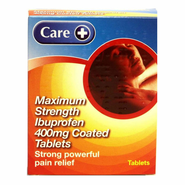 Care Maximum Strength Ibuprofen 400mg 48 Tablets