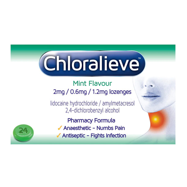 Chloralieve Mint 24 Lozenges