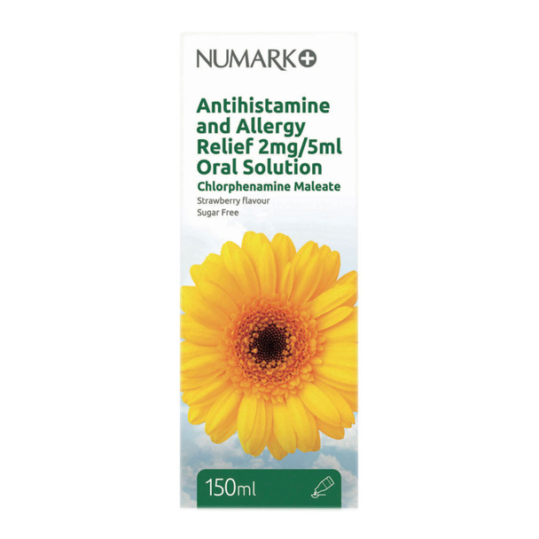 Numark Antihistamine and Allergy Relief 2mg/5ml Oral Solution 150ml
