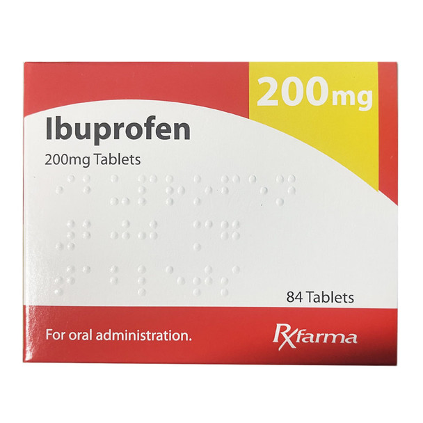 RxFarma 200mg Ibuprofen 84 Tablets 