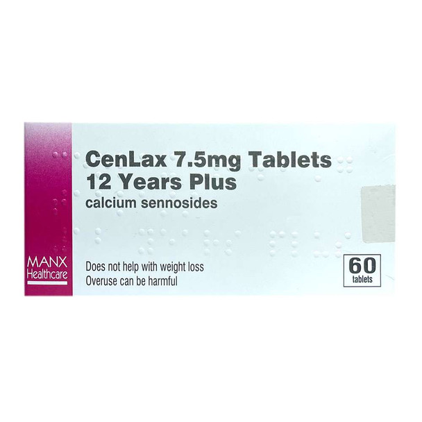 CenLax Senna 12 Years Plus 7.5mg 60 Tablets