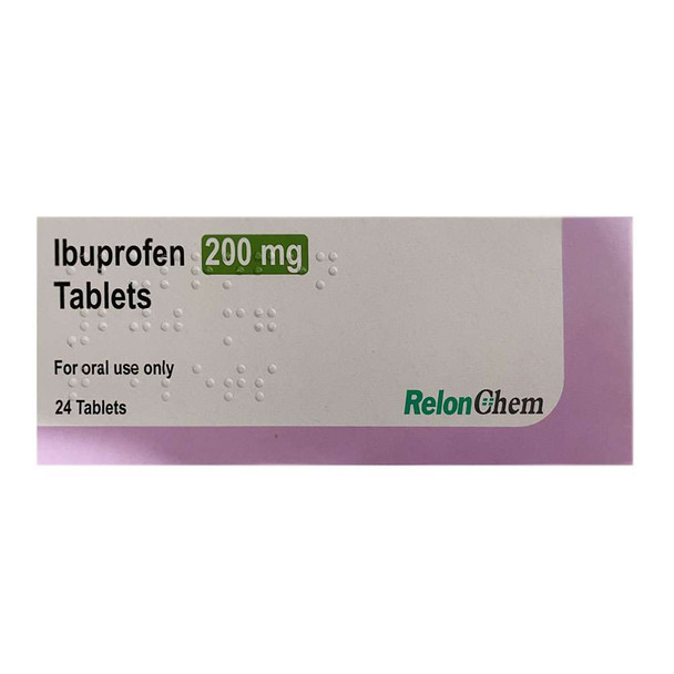 RelonChem Ibuprofen 200mg 24 Tablets