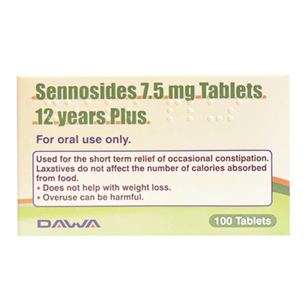 DAWA Sennosides 7.5mg 100 Tablets