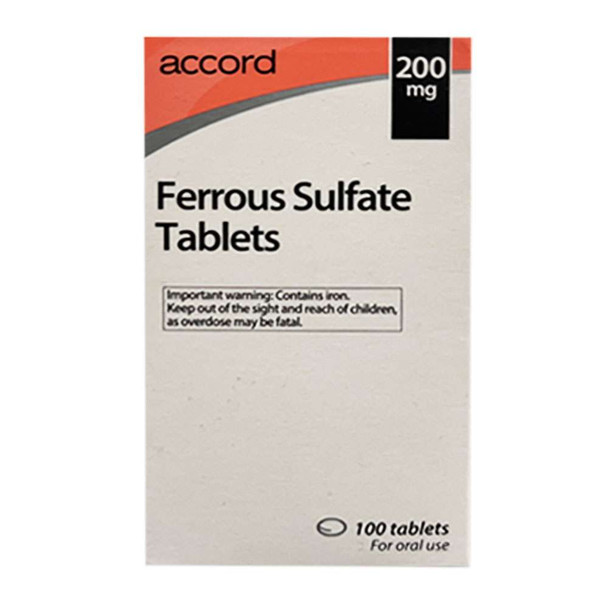 Accord Ferrous Sulfate 100 Tablets