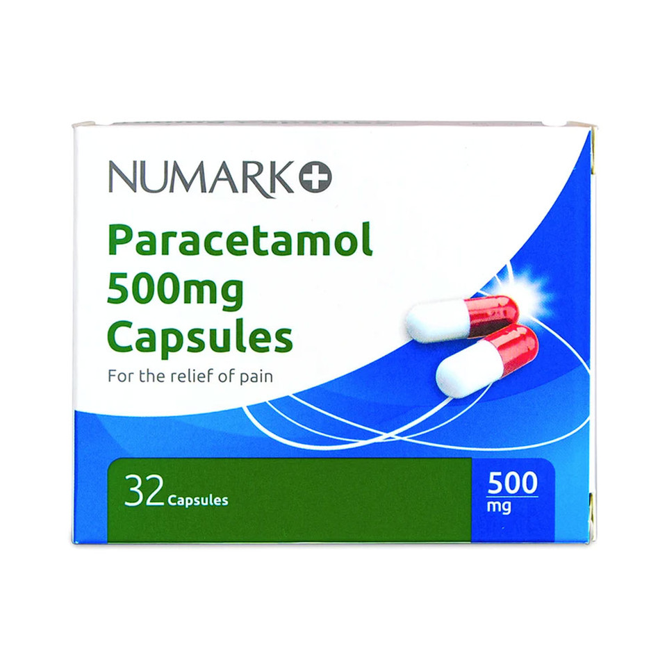 Numark Paracetamol 500mg 32 Capsules | withaid