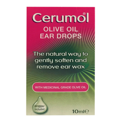 Cerumol Extra Virgin Olive Oil Ear Drops 10ml withaid
