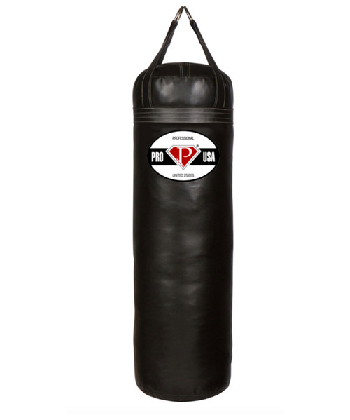 All of our Pro USA Heavy Punching Bags are designed for serious training! They are manufactured in the USA and designed to last a lifetime! Each features a shell of industrial nylon rip-stop woven scrim impregnated with a heavy-duty American vinyl coating, and triple-stitched along all stress seams. 100% Fabric Filled, Made in U.S.A.