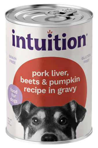 Intuition Pork Liver, Beets & Pumpkin Recipe in Gravy Grain-Free Canned Dog Food