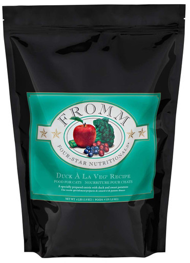 Fromm Four-Star Duck A La Veg Dry Cat Food 4 lb