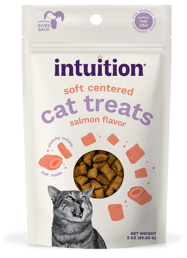 Intuition Salmon Recipe Soft Center Cat Treats 3 oz