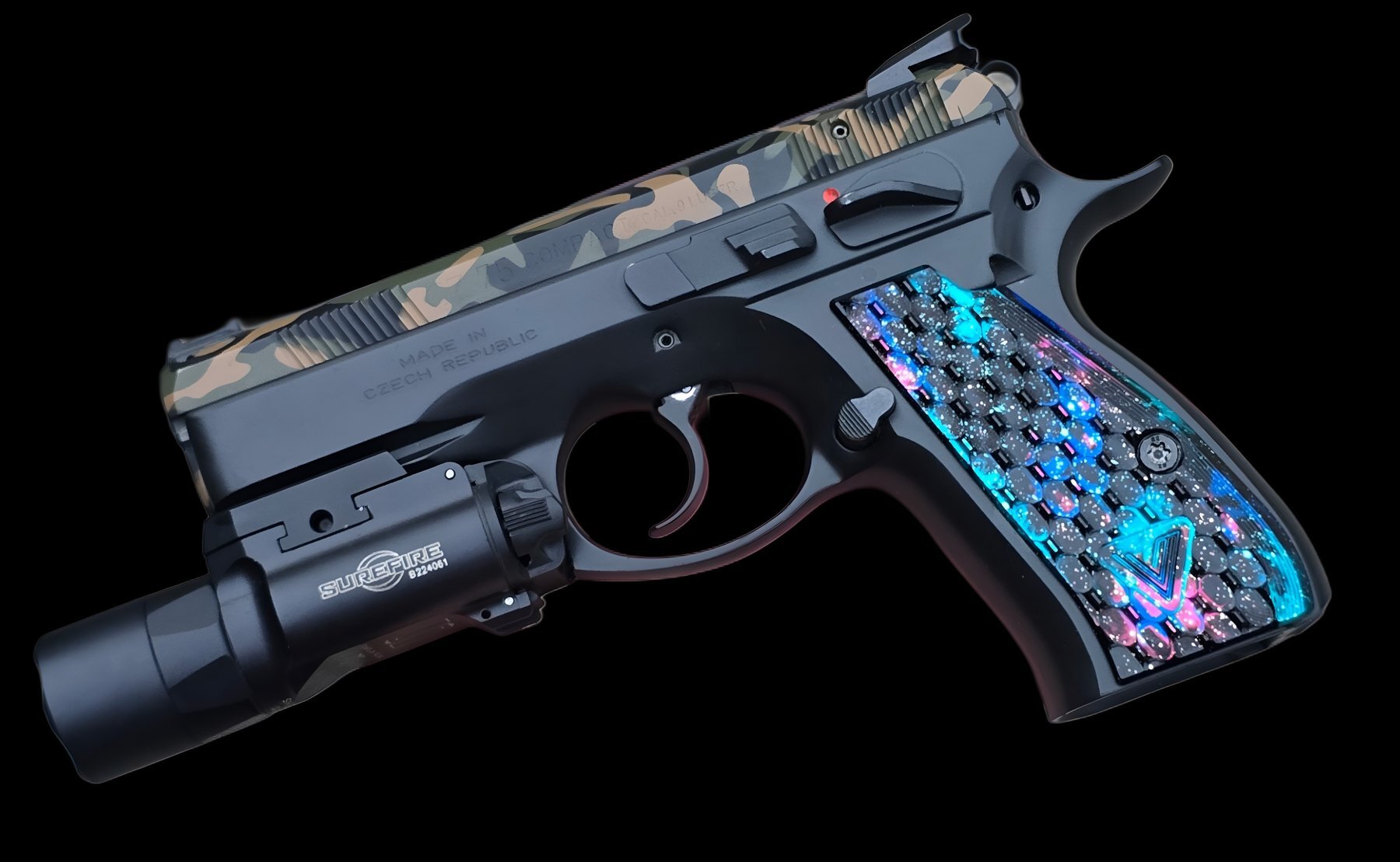 CZ fitted with Vytal Euclid grips in Nebula
