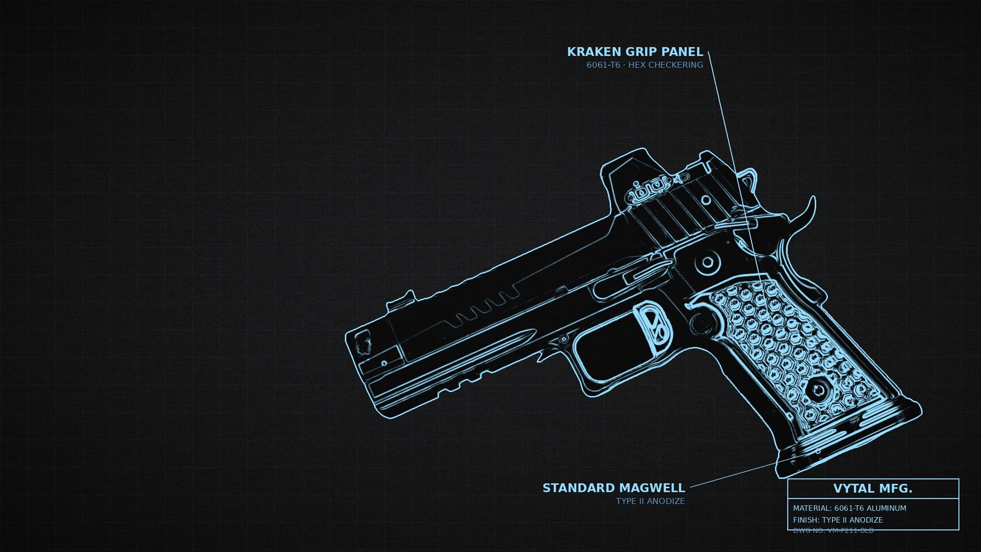 SIG P211 technical drawing