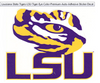 LSU Colored Tiger Eye Decal