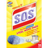 S.O.S. For Multi-Purpose Steel Wool Soap Pads 18 pk